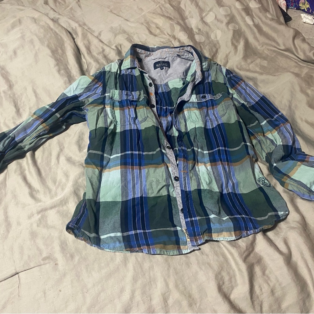 Buffalo David Bitton Multicolor Plaid Button Down Shirt